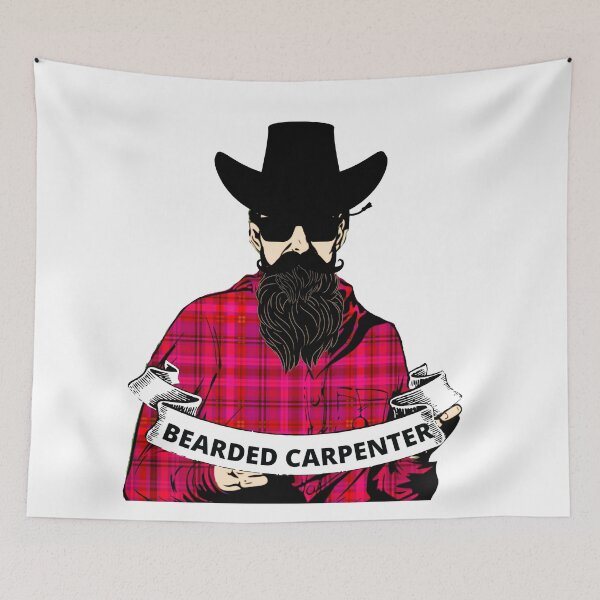 Item preview, PLAID BEARDED CARPENTER  designed and sold by wildwhimsical.