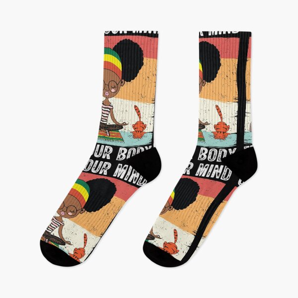 Item preview, Quiet Your Mind Free Your Body Yoga Retro Vintage designed and sold by GravitiTees.