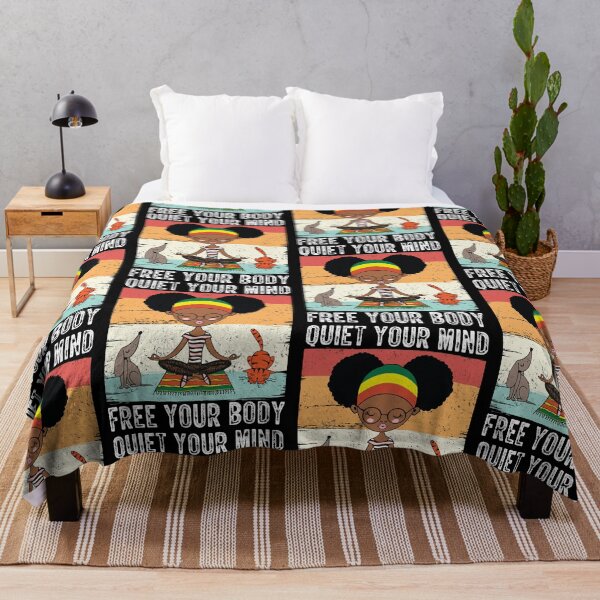 Item preview, Quiet Your Mind Free Your Body Yoga Retro Vintage designed and sold by GravitiTees.