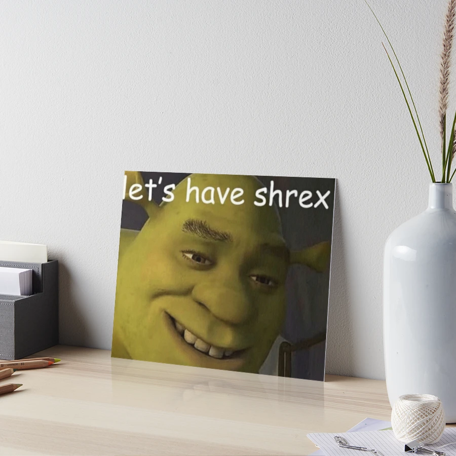 Shrek face meme Art Board Print for Sale by calamity02