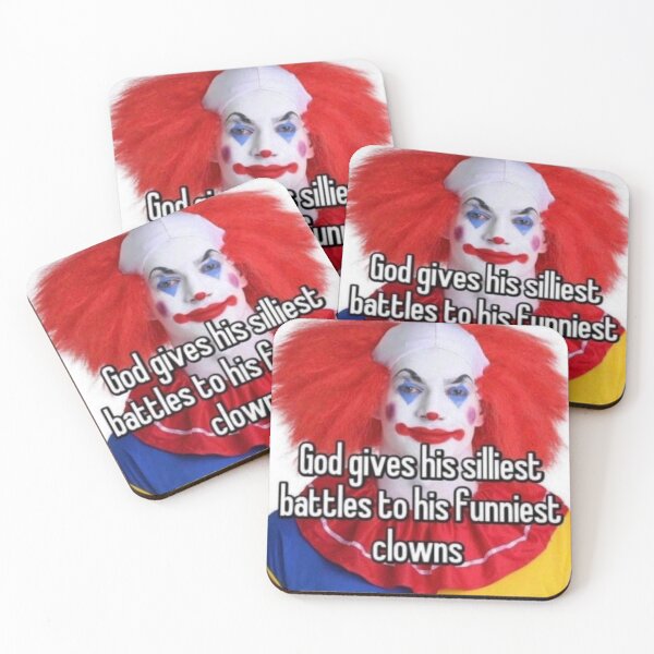 Item preview, god gives his funniest battles to his silliest clowns designed and sold by Mr. Meatball.