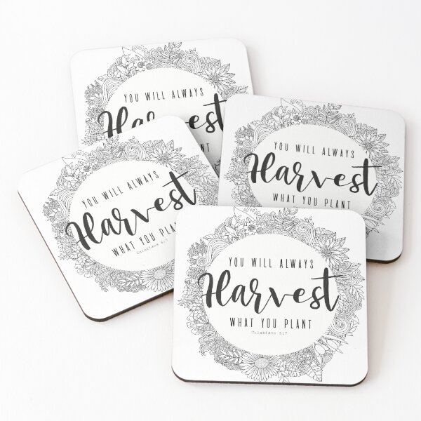 Item preview, Bible quotes art. “You will always harvest what you plant”, Galatians 6:7 designed and sold by Isabelle Verona.