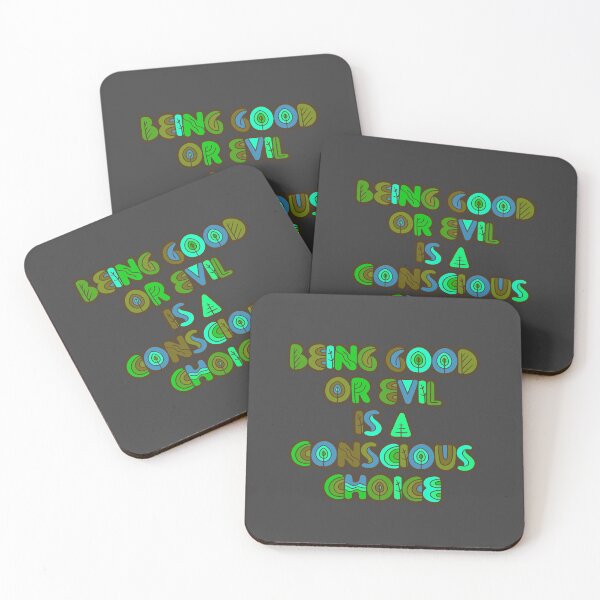 Item preview, Being Good or Evil Is a Conscious Choice - Blue and Green designed and sold by Chubuter.
