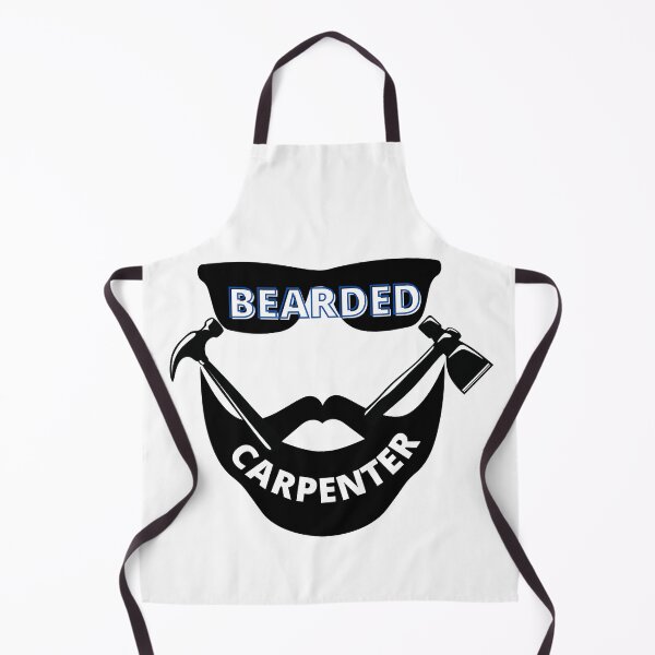 Item preview, BEARDED CARPENTER BLUE TEXT designed and sold by wildwhimsical.