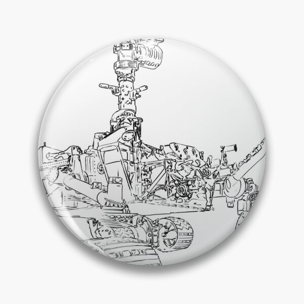 Item preview, Curiosity Mars Rover Drawing designed and sold by Spaceflight Designs.