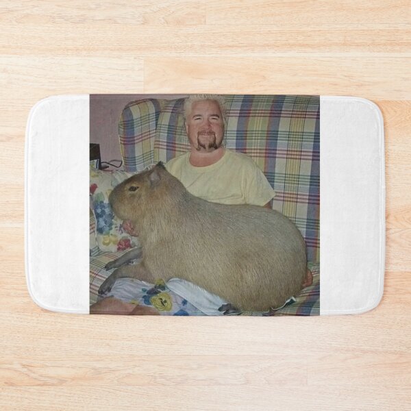 Item preview, guy fieri with capybara designed and sold by Mr. Meatball.