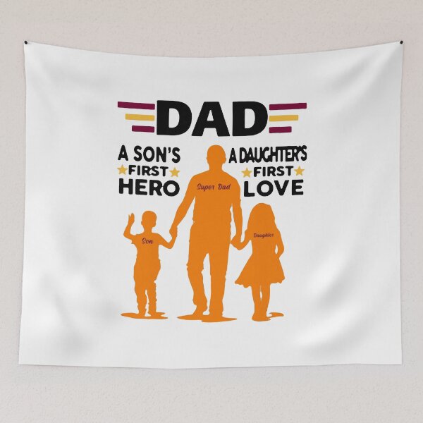 Item preview, Dad A Son'S First Hero A Daughter'S First Love designed and sold by Audrinashop.