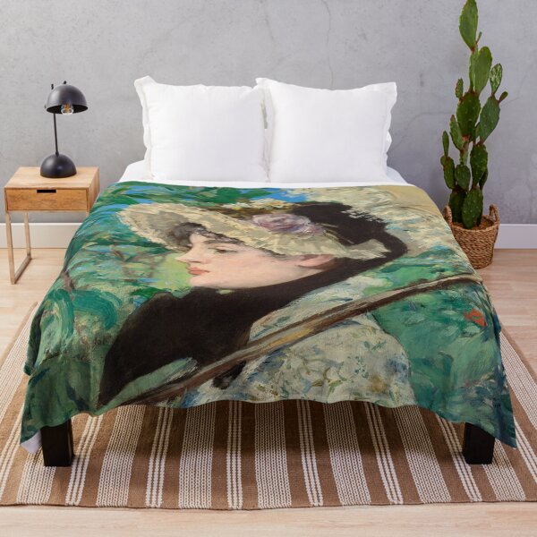 Item preview, Impressionism Painting Jeanne Spring (1881) by Edouard Manet designed and sold by Designedbysm.