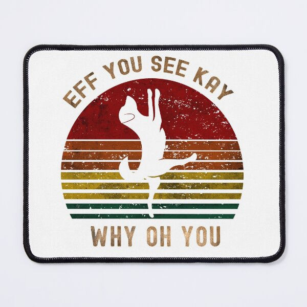 Item preview, Eff You See Kay Why Oh You Dog Yoga Pose Retro Vintage Design designed and sold by adamtepl.