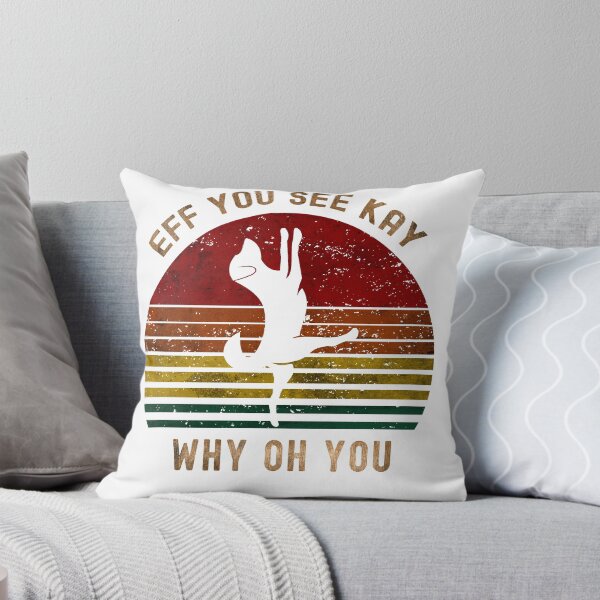 Item preview, Eff You See Kay Why Oh You Dog Yoga Pose Retro Vintage Design designed and sold by adamtepl.