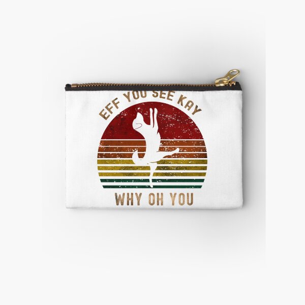 Item preview, Eff You See Kay Why Oh You Dog Yoga Pose Retro Vintage Design designed and sold by adamtepl.