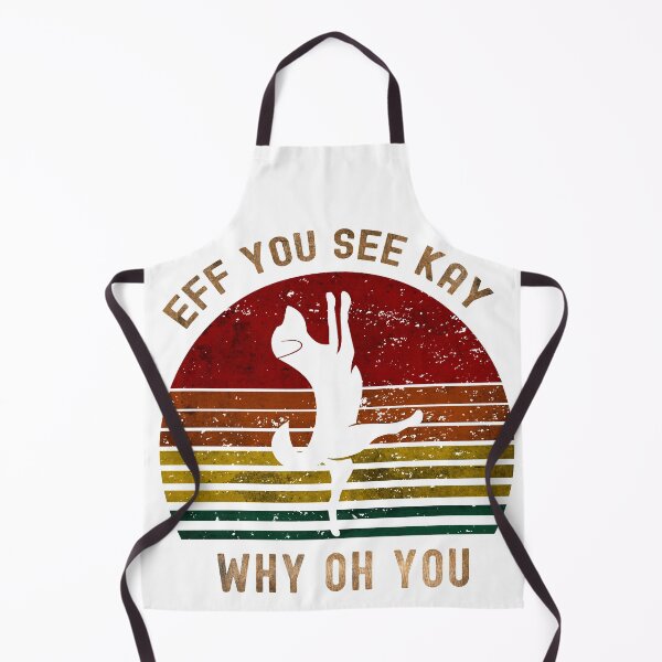 Item preview, Eff You See Kay Why Oh You Dog Yoga Pose Retro Vintage Design designed and sold by adamtepl.