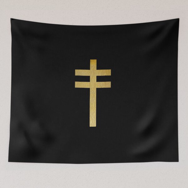 Item preview, Frightened Rabbit Inspired Design - Frightened Rabbit Cross - Cross (White Background Version) designed and sold by nthonym.