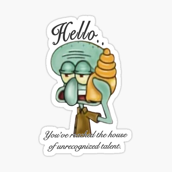 Item preview, Squidward / Unrecognized Talent designed and sold by catelinsart.