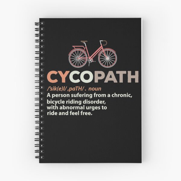 Item preview, Cycopath-Bicycle Cyclist Humor Cycling Distressed Quote designed and sold by LAXIR.