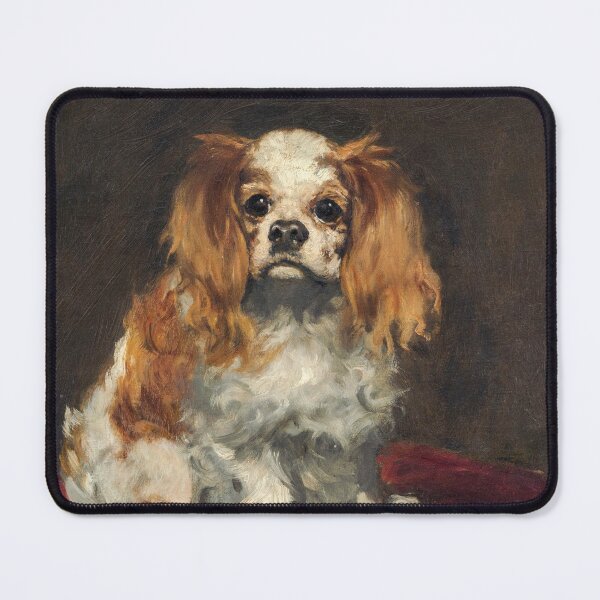 Item preview, Oil Painting A King Charles Spaniel (c.1866) by Edouard Manet designed and sold by Designedbysm.
