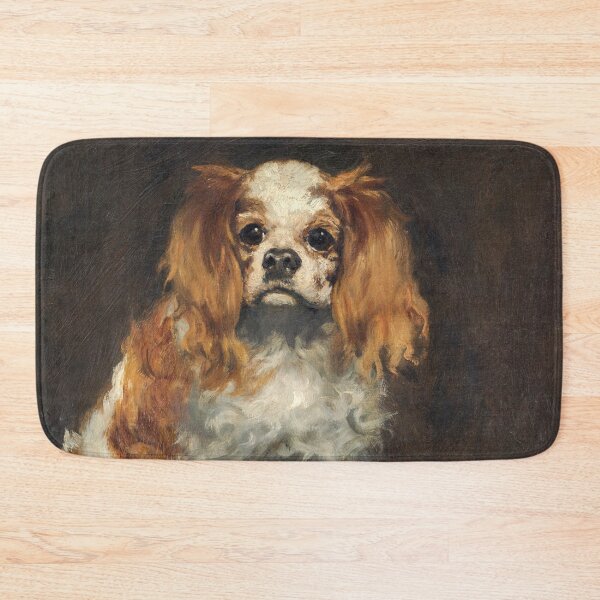 Item preview, Oil Painting A King Charles Spaniel (c.1866) by Edouard Manet designed and sold by Designedbysm.