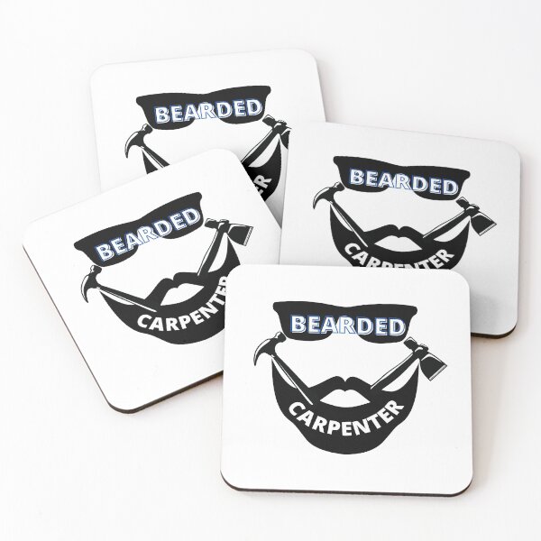 Item preview, BEARDED CARPENTER BLUE TEXT designed and sold by wildwhimsical.