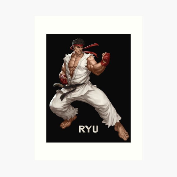 Ryu, Street Fighter Fighter Art Print by feria-e