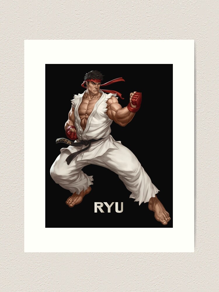 Ryu, Street Fighter Fighter Art Print by feria-e