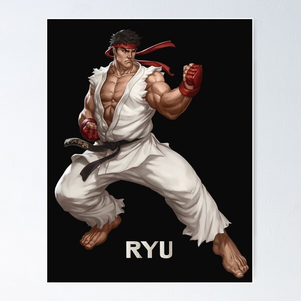 Ryu, Street Fighter Fighter Art Print by feria-e