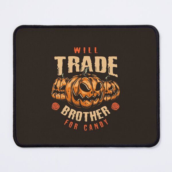 Item preview, Halloween - Vintage Pumpkin Label - Will Trade Brother for Candy designed and sold by WearWolfDesigns.