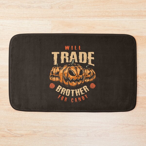 Item preview, Halloween - Vintage Pumpkin Label - Will Trade Brother for Candy designed and sold by WearWolfDesigns.