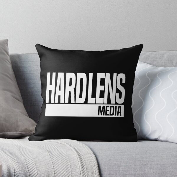 Hard Lens Media DarkMode Throw Pillow