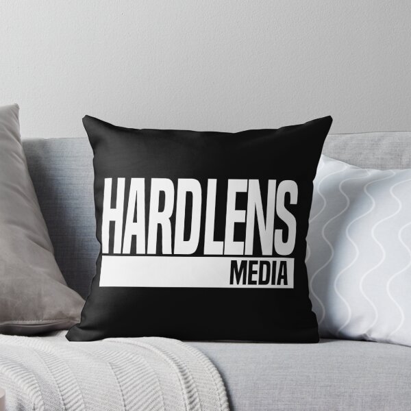 Hard Lens Media DarkMode Throw Pillow