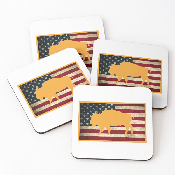 Item preview, Bison and American Flag designed and sold by artistoutfitter.