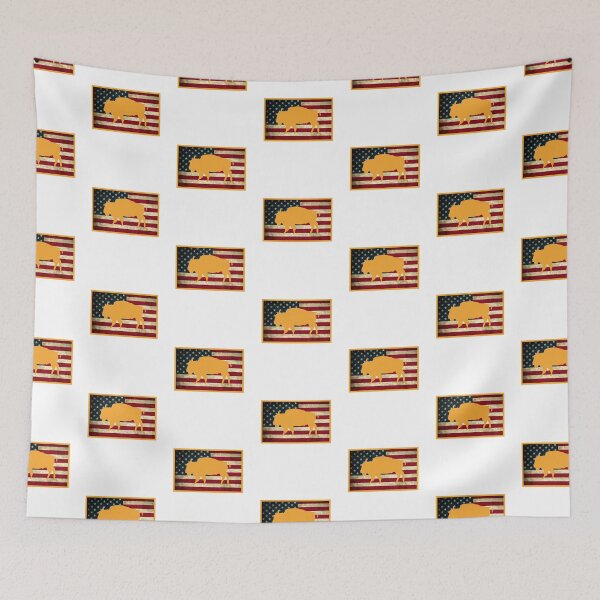 Item preview, Bison and American Flag designed and sold by artistoutfitter.