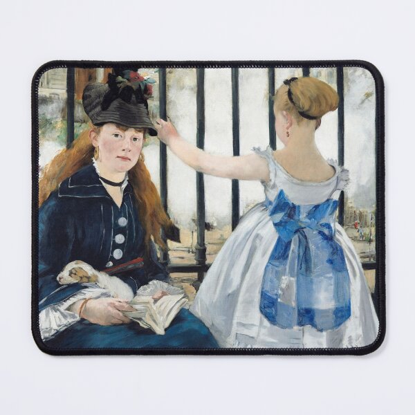 Item preview, Oil Painting The Railway (1873) by Edouard Manet designed and sold by Designedbysm.