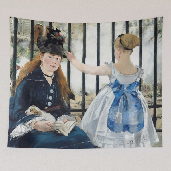 Item preview, Oil Painting The Railway (1873) by Edouard Manet designed and sold by Designedbysm.