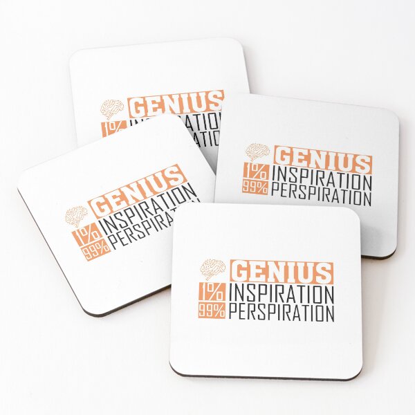 Item preview, Genius is one percent inspiration and ninety-nine percent perspiration designed and sold by conan adv.