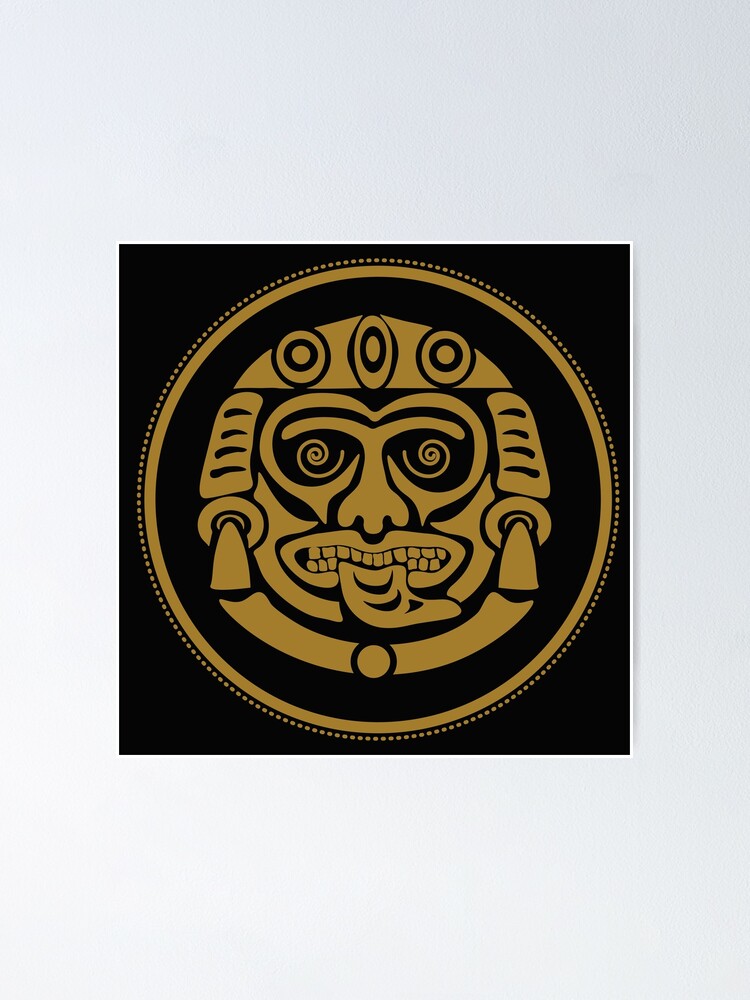 aztec sun god mask