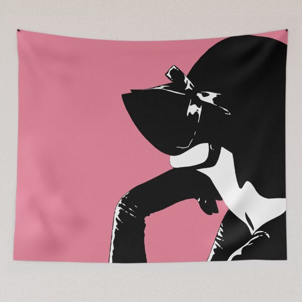 Item preview, Cafe Girl: Obscured (on dusty rose) designed and sold by Brina Williamson.