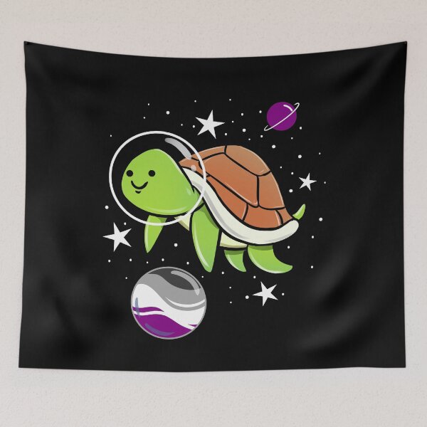 Item preview, Turtle Astronaut Asexual Pride designed and sold by queerappear.