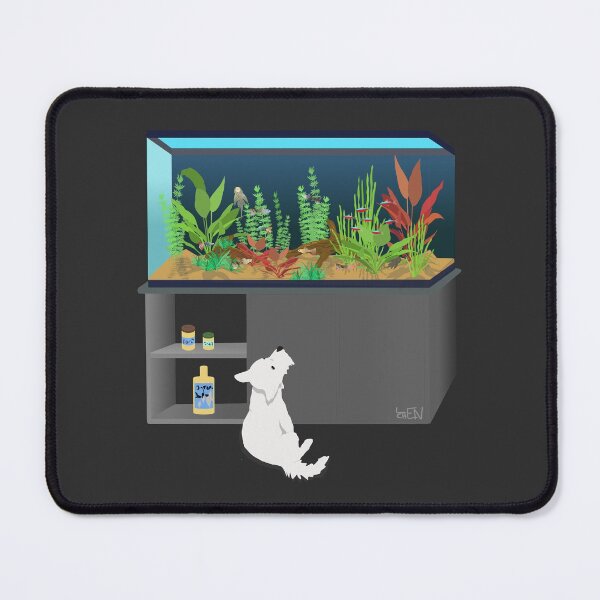 Item preview, Small dog in front of the aquarium designed and sold by Chen-Len.