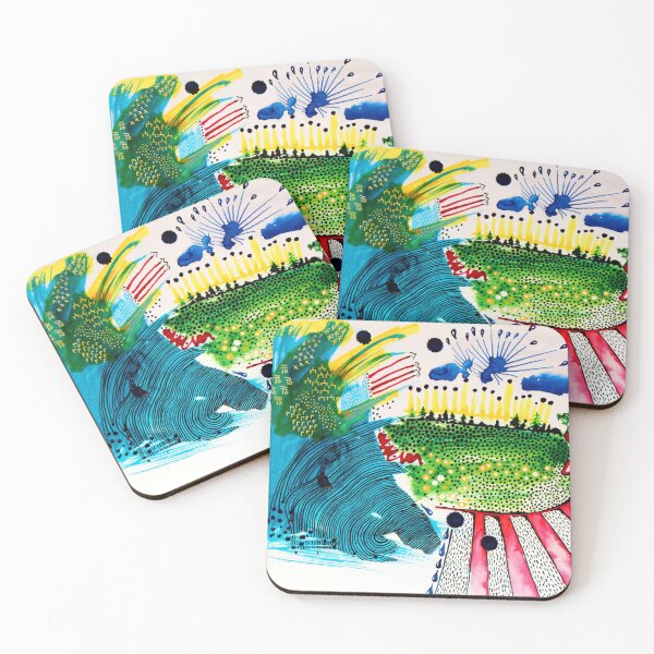 Item preview, Seaside Safe Haven Abstract designed and sold by Criptyk-art.