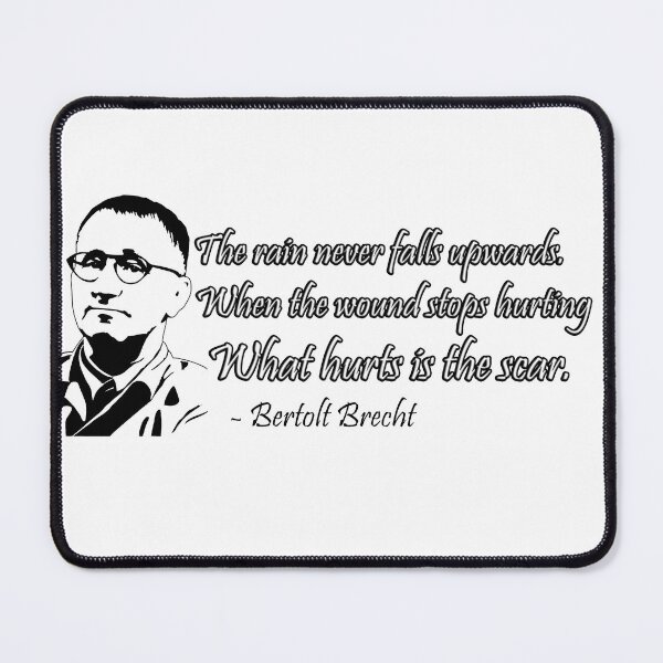Item preview, Bertolt Brecht Quote designed and sold by Backstage by Leyzel.
