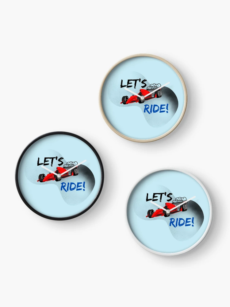 Thumbnail 3 of 4, Clock, Let's Ride designed and sold by LifeProApperal.