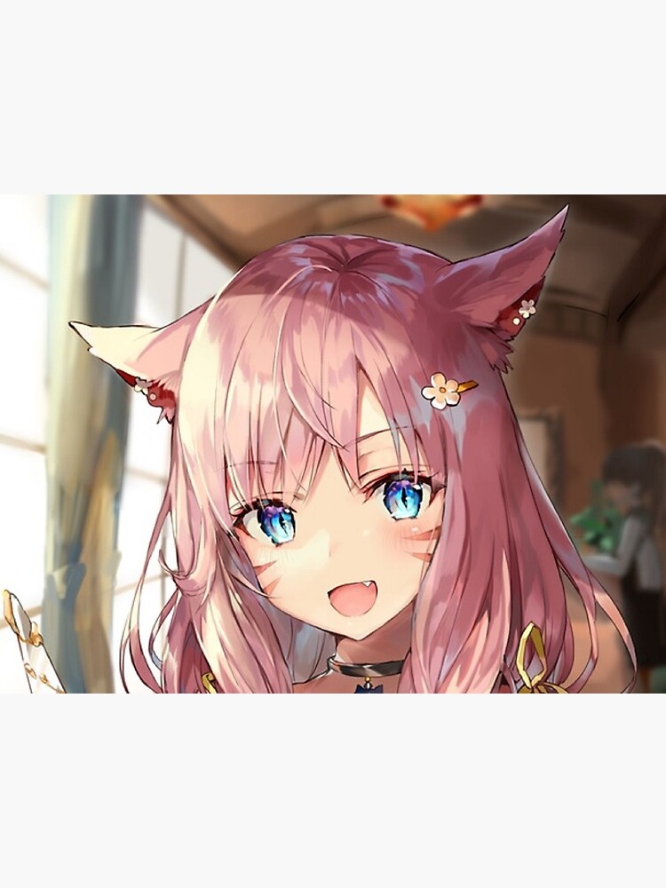 Happy Cat Ears Anime Girl 