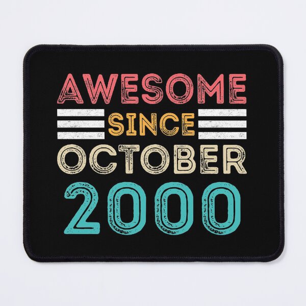Item preview, Retro Vintage 20th Birthday - Awesome Since October 2000 designed and sold by meedTee.