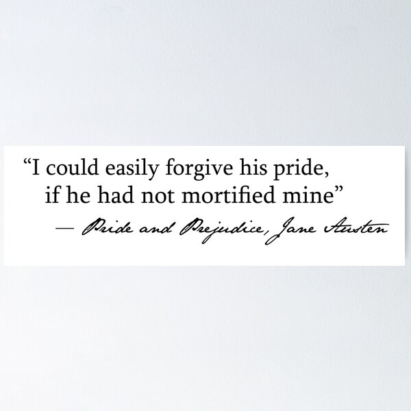 Item preview, Pride and prejudice quote 1 designed and sold by Backstage by Leyzel.