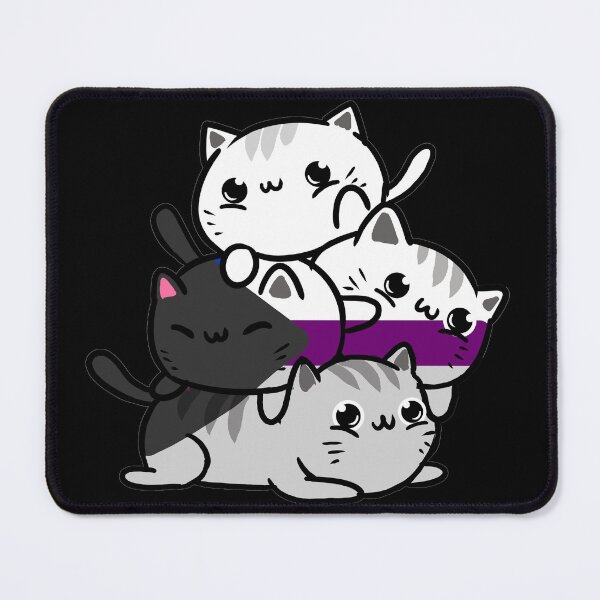 Item preview, Kawaii Cat Pile Demisexual Pride Flag designed and sold by queerappear.