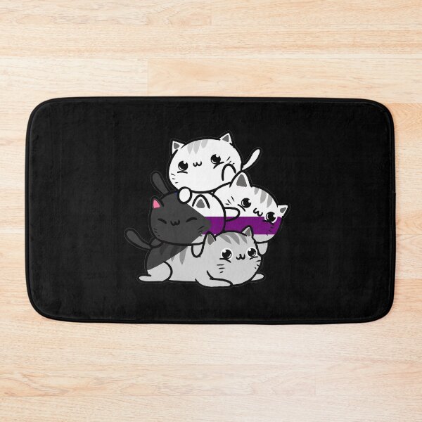 Item preview, Kawaii Cat Pile Demisexual Pride Flag designed and sold by queerappear.