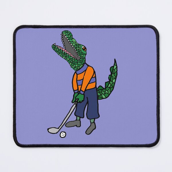 Item preview, Cool Alligator Playing Golf Cartoon designed and sold by Nature's Fancy.