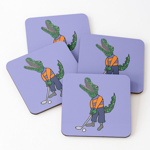 Item preview, Cool Alligator Playing Golf Cartoon designed and sold by Nature's Fancy.