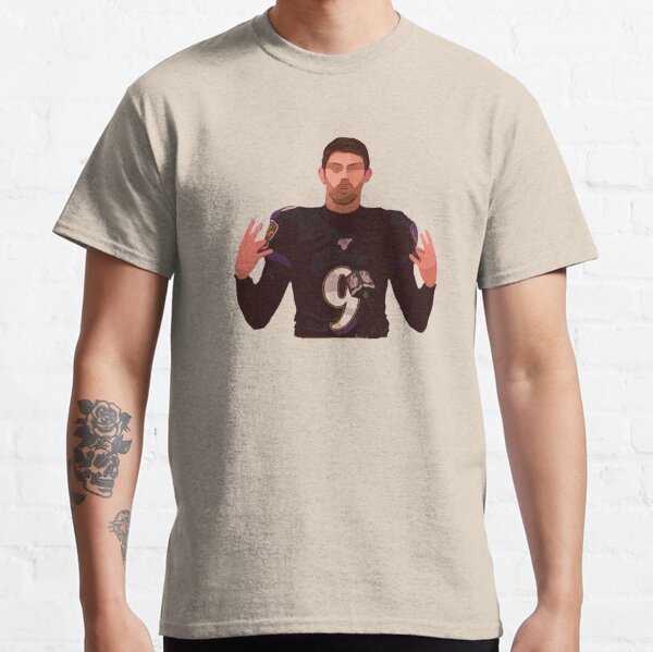 Justin Tucker Baltimore Ravens Men's Black Name & Number Logo T