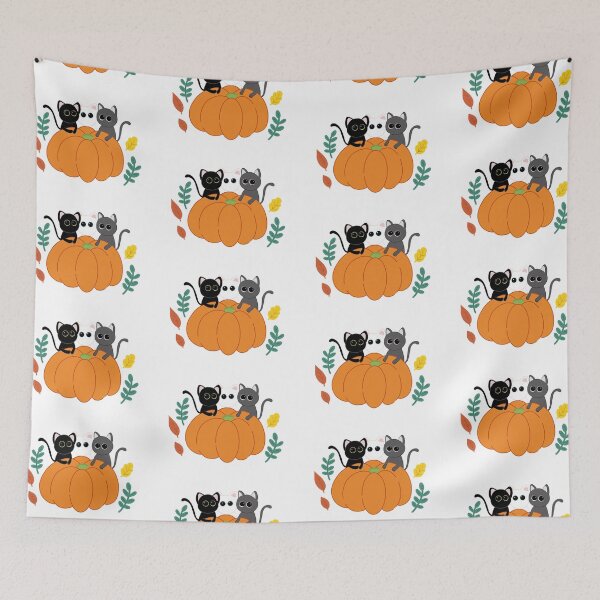 Item preview, Cats and Pumpkin designed and sold by phebejualoart.